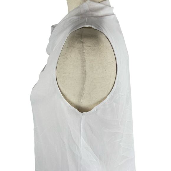 HALOGEN COWL‎ NECK SLEEVELESS PULLOVER BLOUSE IN IVORY NWT WOMEN'S SIZE SMALL - Picture 5 of 12